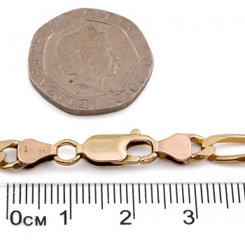 9ct gold 23.4g 22 inch figaro Chain